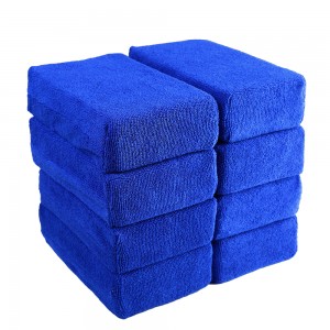 8 PCS Car Wash Microfiber Sponges House Clean Sponge Fiber Block Towel Car Cleaning Sponge Block